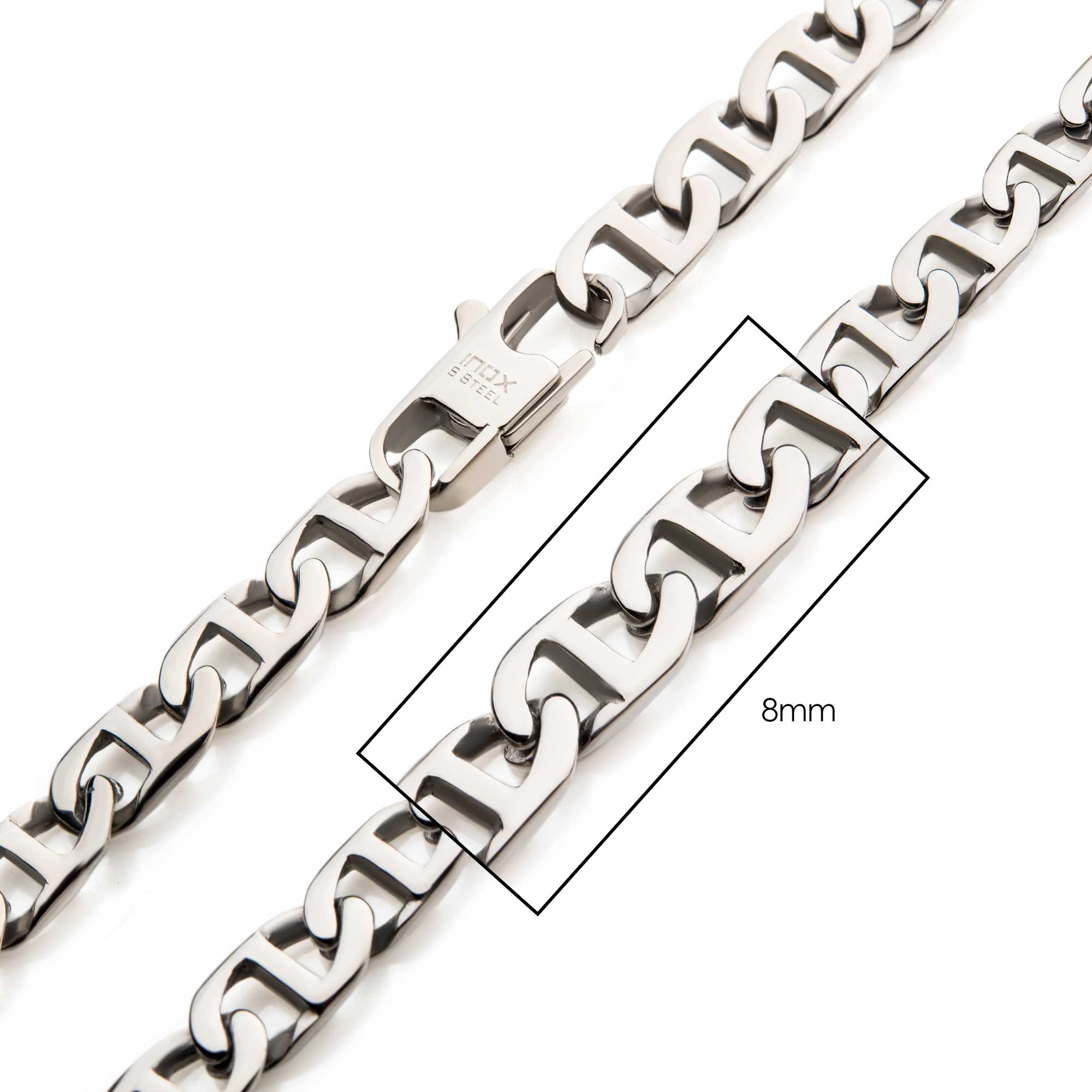 8mm Steel Mariner Link Chain Milano Jewelers Pembroke Pines, FL