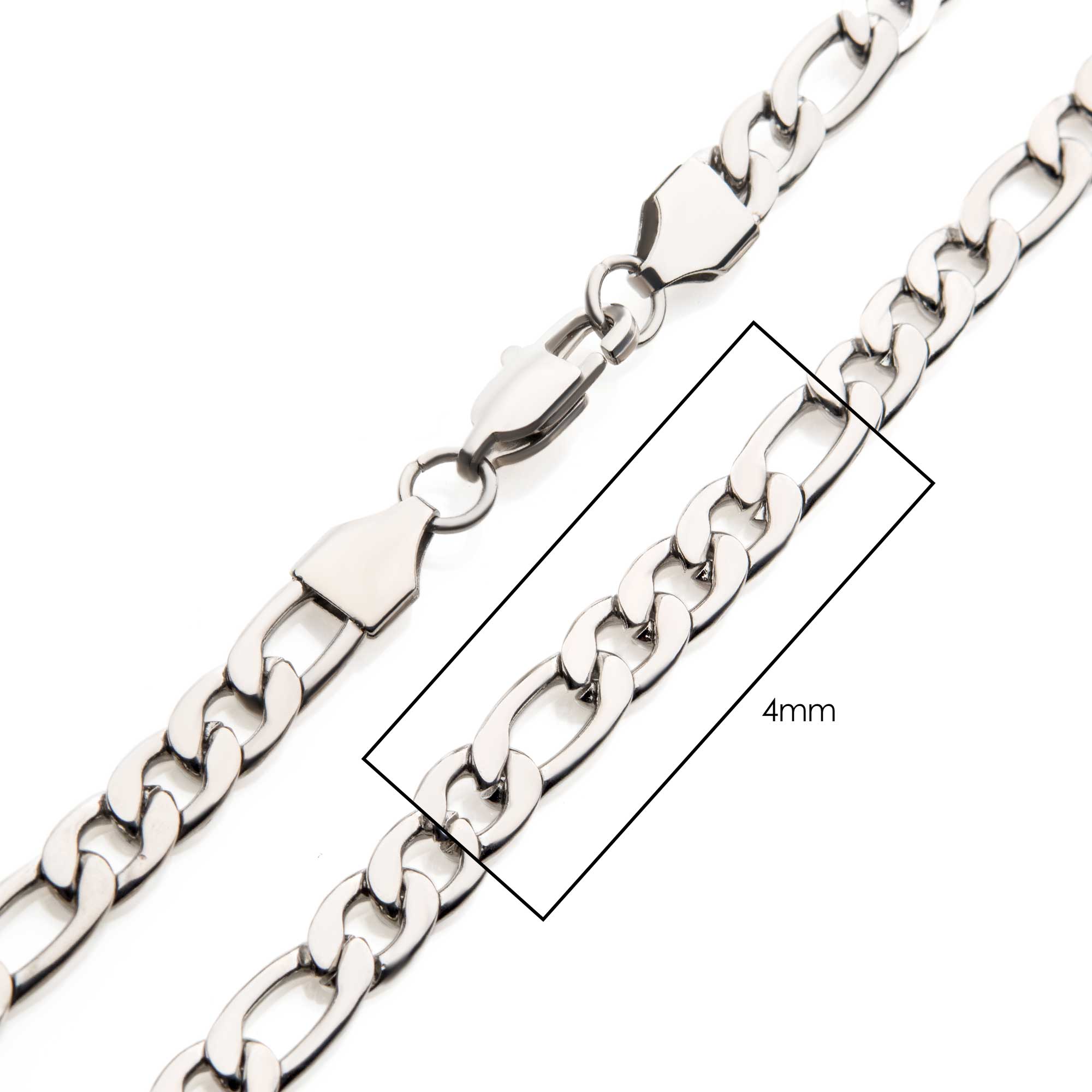 4mm Steel Figaro Chain P.K. Bennett Jewelers Mundelein, IL