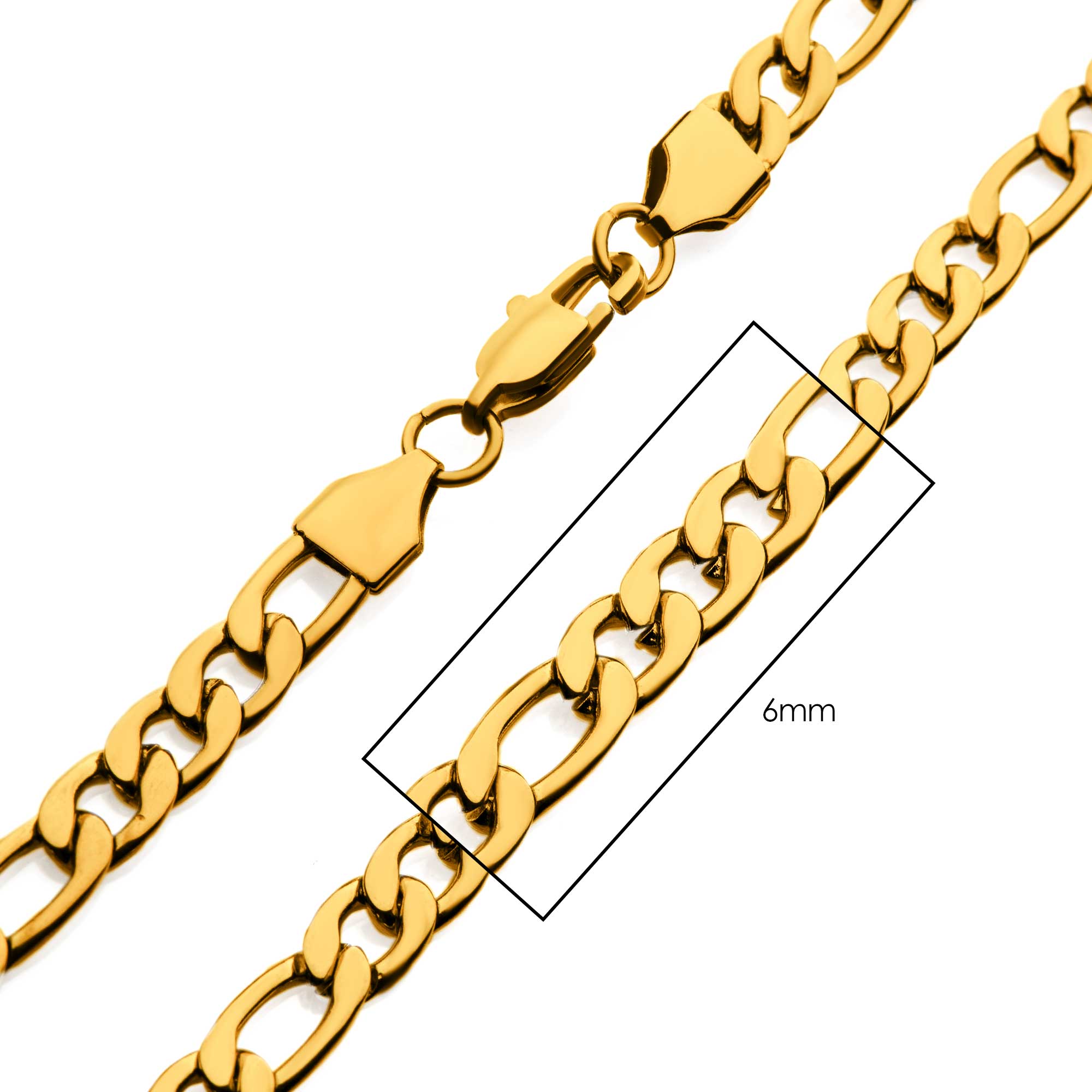 6mm 18K Gold Plated Figaro Chain Spath Jewelers Bartow, FL