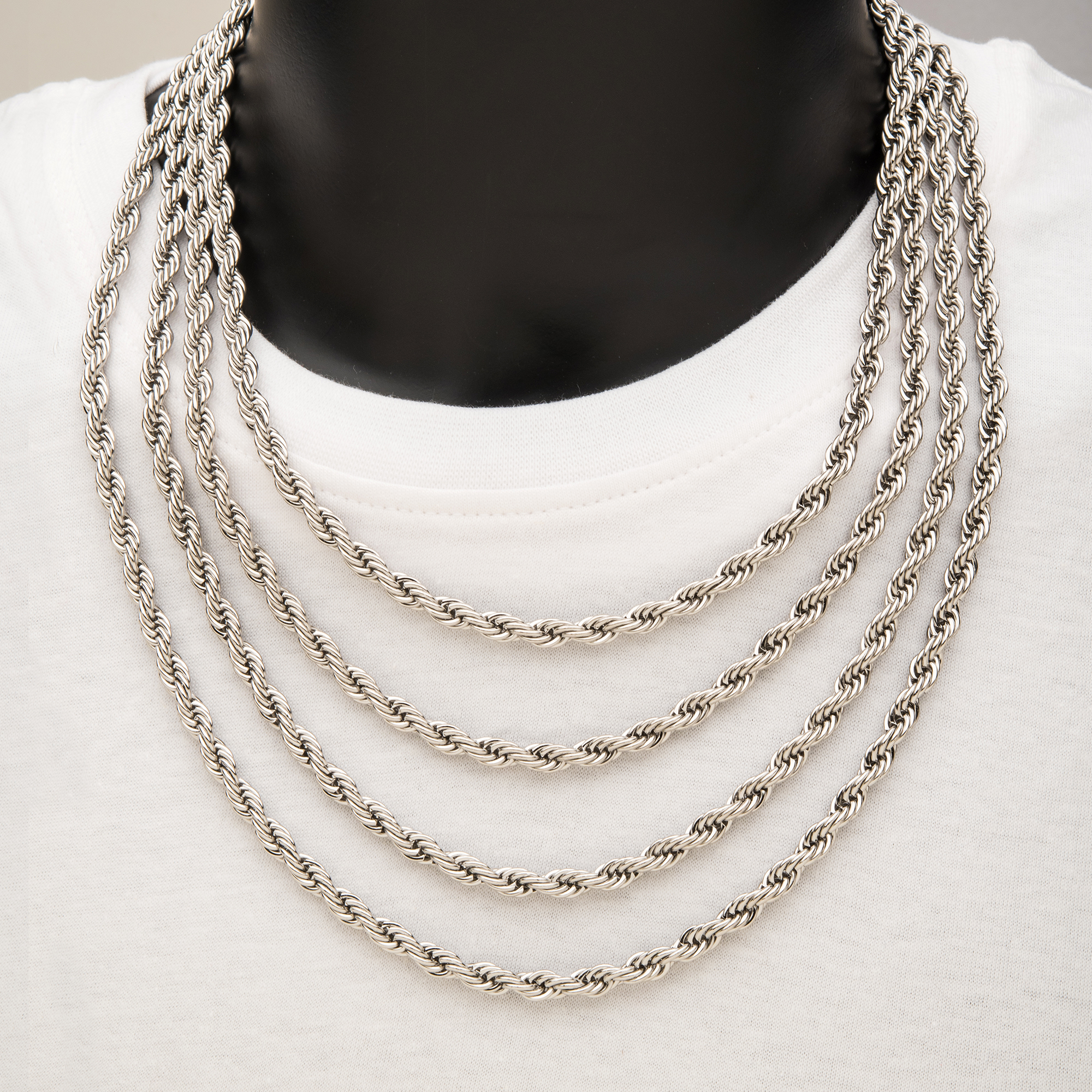 6mm Steel Rope Chain Image 2 Mueller Jewelers Chisago City, MN