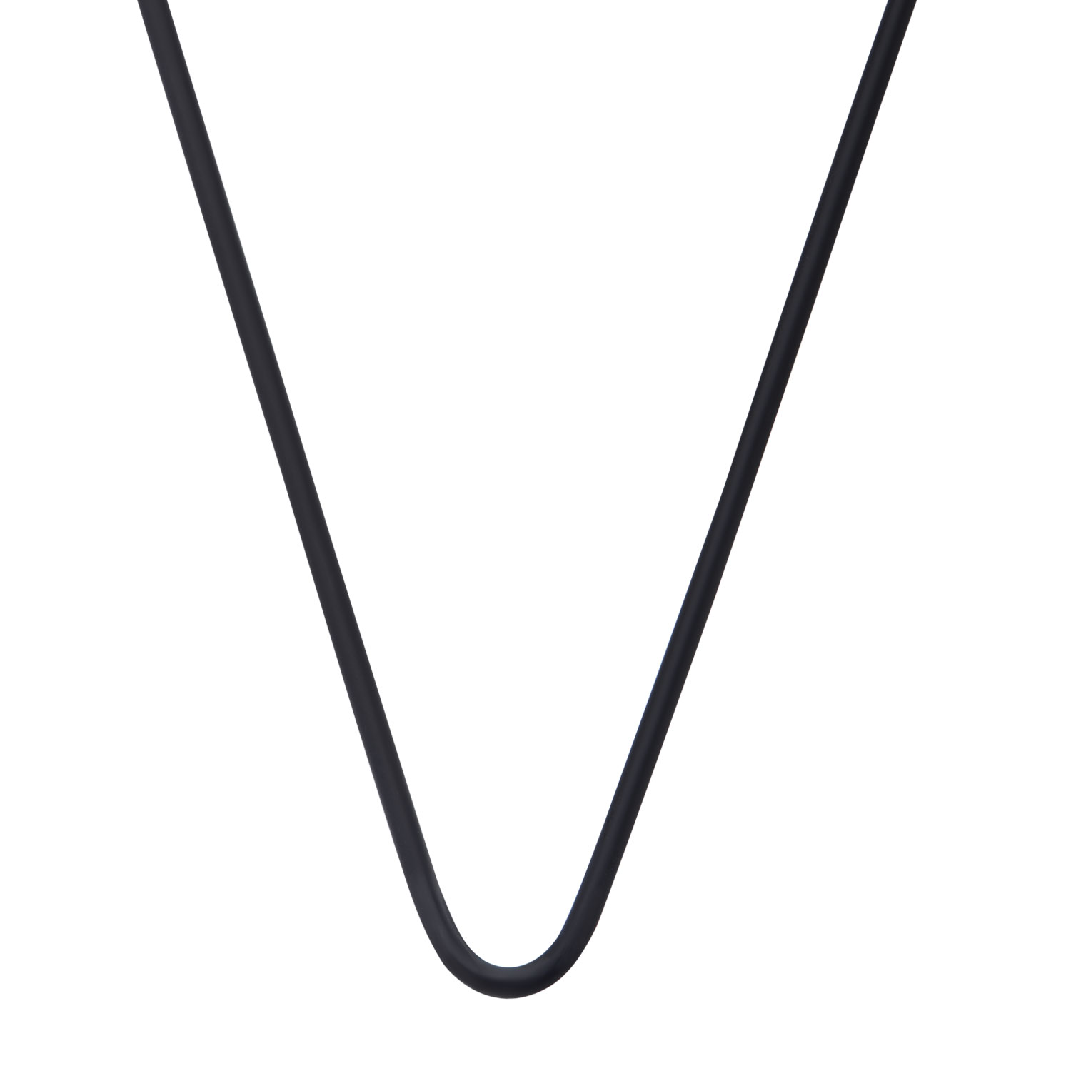 2mm Rubber Necklace with No Screw Image 2 Lewis Jewelers, Inc. Ansonia, CT