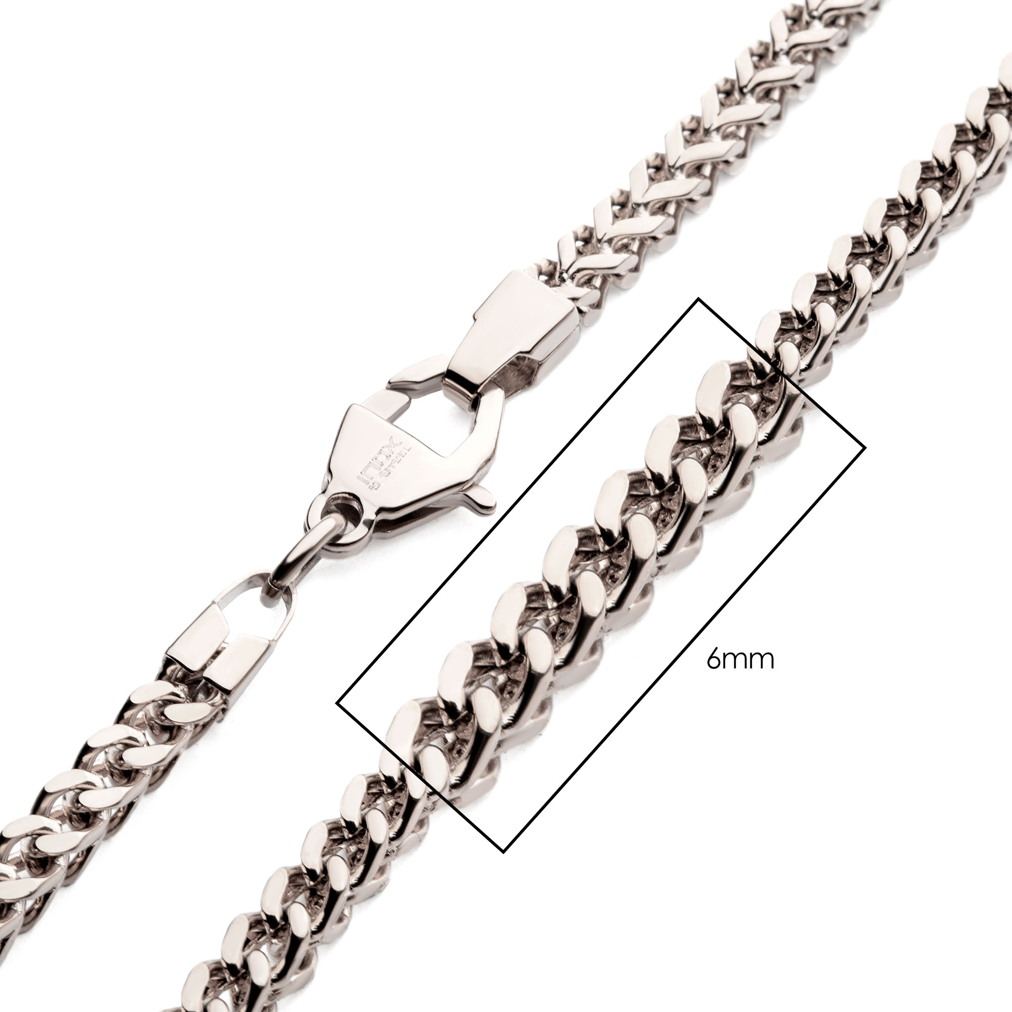 6mm Steel Franco Chain Enchanted Jewelry Plainfield, CT