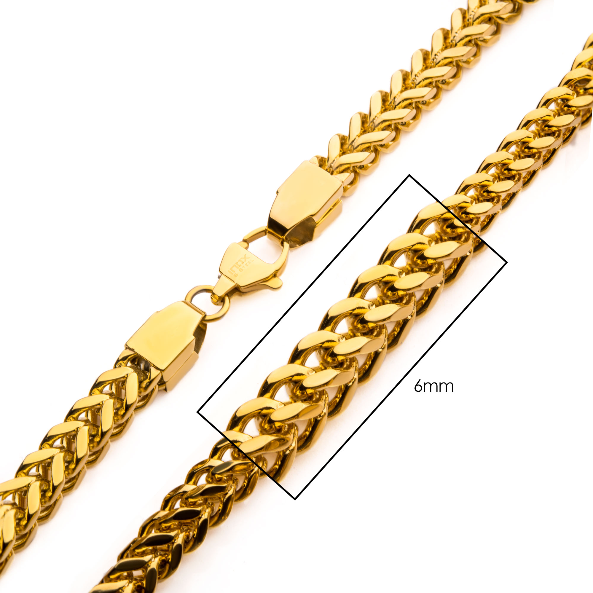 6mm 18K Gold Plated Franco Chain Morin Jewelers Southbridge, MA