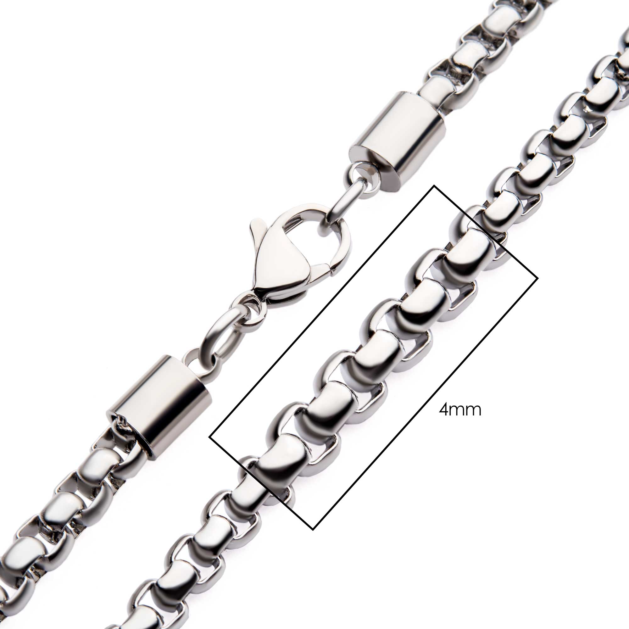 4mm Steel Bold Box Chain Morin Jewelers Southbridge, MA