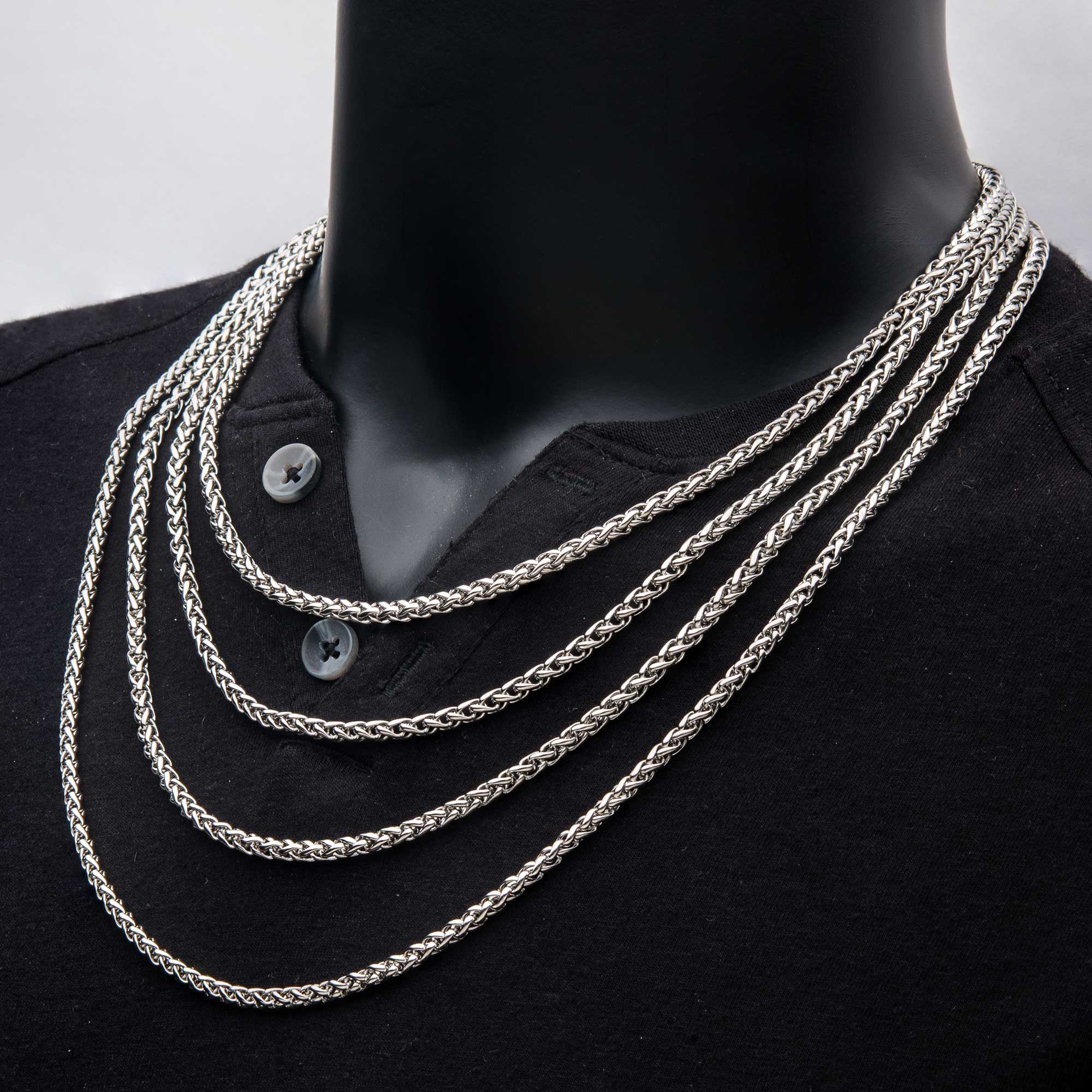 4mm Steel Wheat Chain Image 3 Mueller Jewelers Chisago City, MN