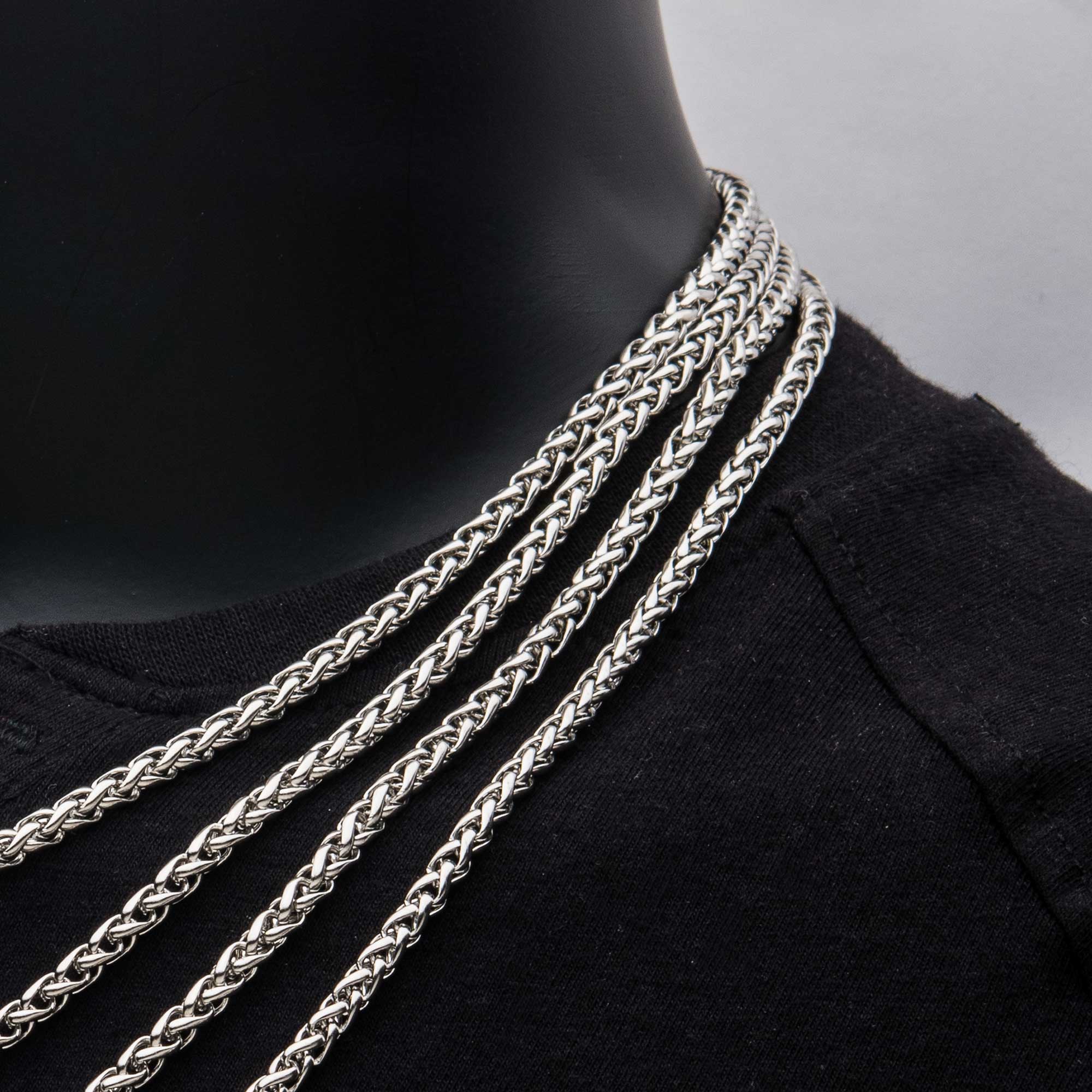4mm Steel Wheat Chain Image 4 Mueller Jewelers Chisago City, MN