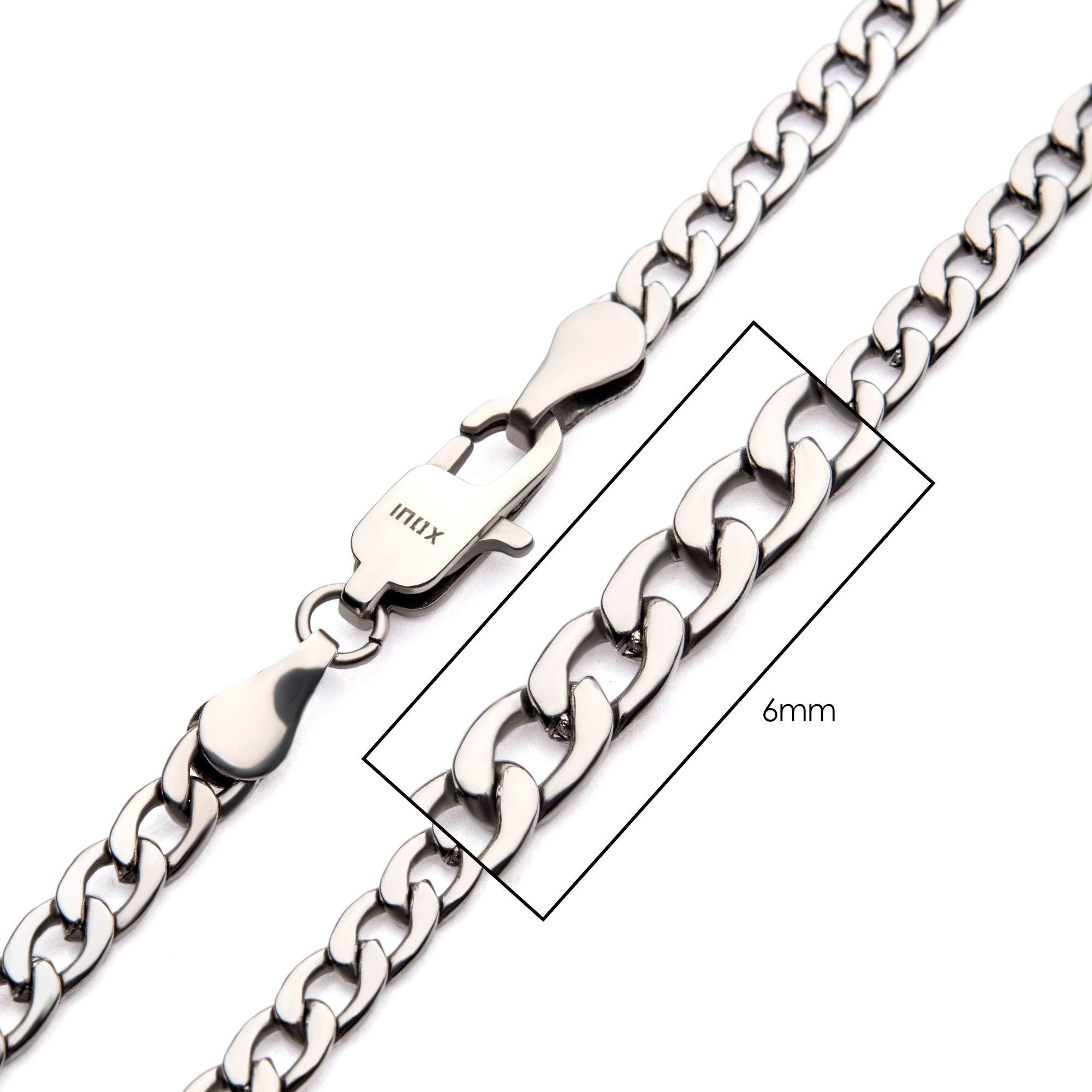 6mm Steel Classic Curb Chain Milano Jewelers Pembroke Pines, FL