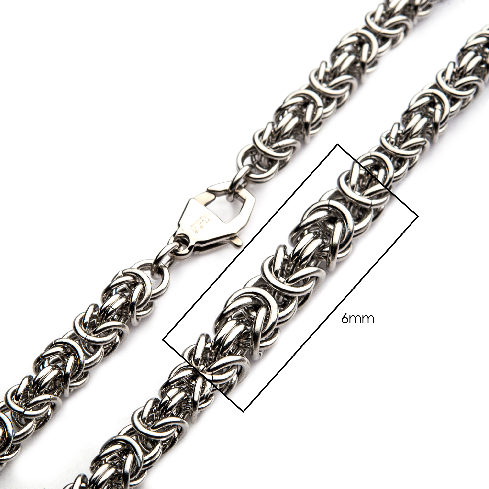 6mm Steel King Byzantine Chain Morin Jewelers Southbridge, MA