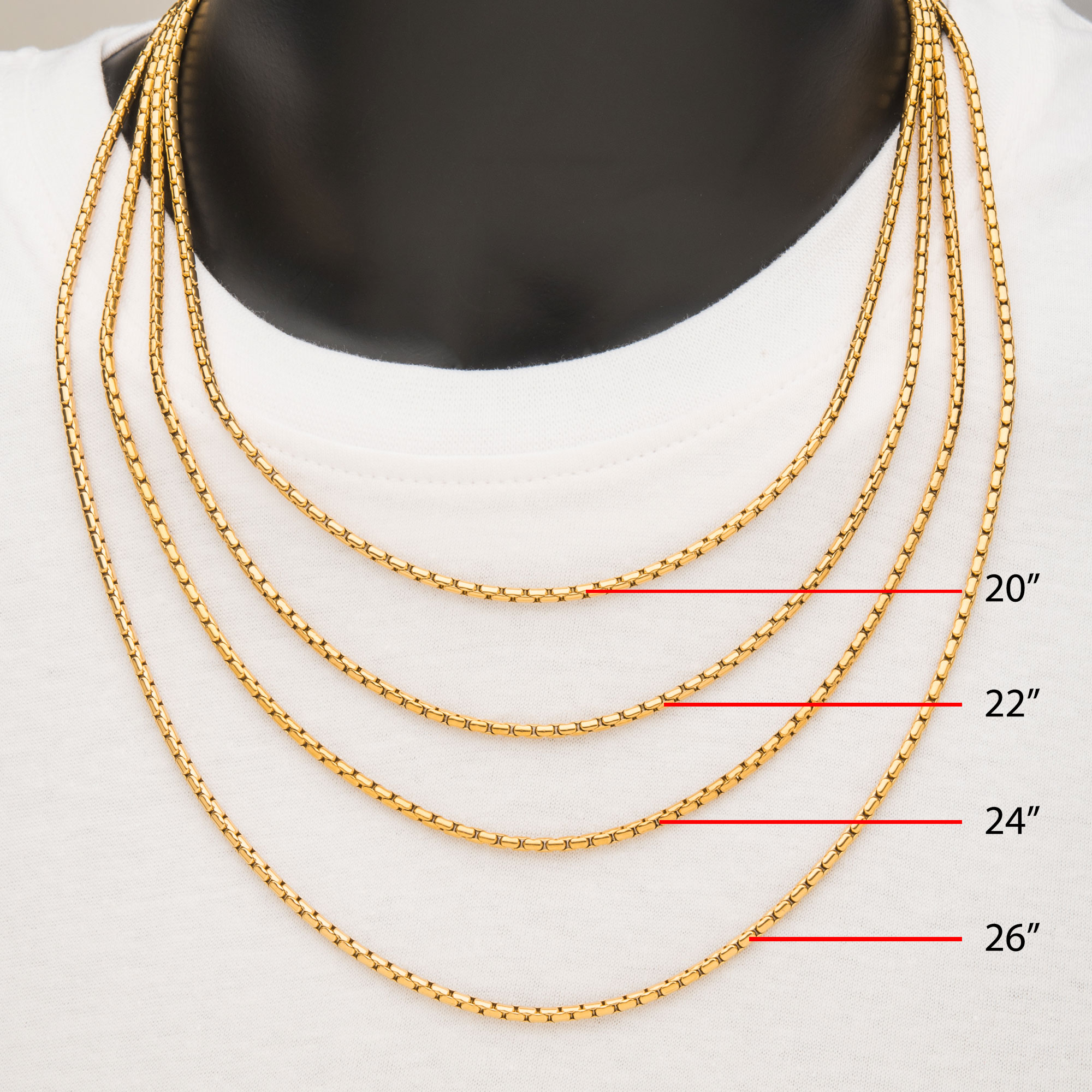 3mm 18K Gold Plated Boston Link Chain Image 5 Milano Jewelers Pembroke Pines, FL