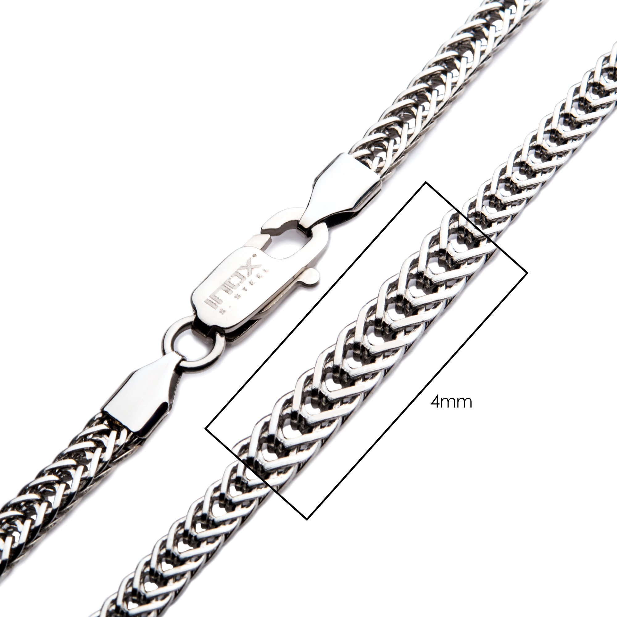 4mm Steel Foxtail Chain Milano Jewelers Pembroke Pines, FL