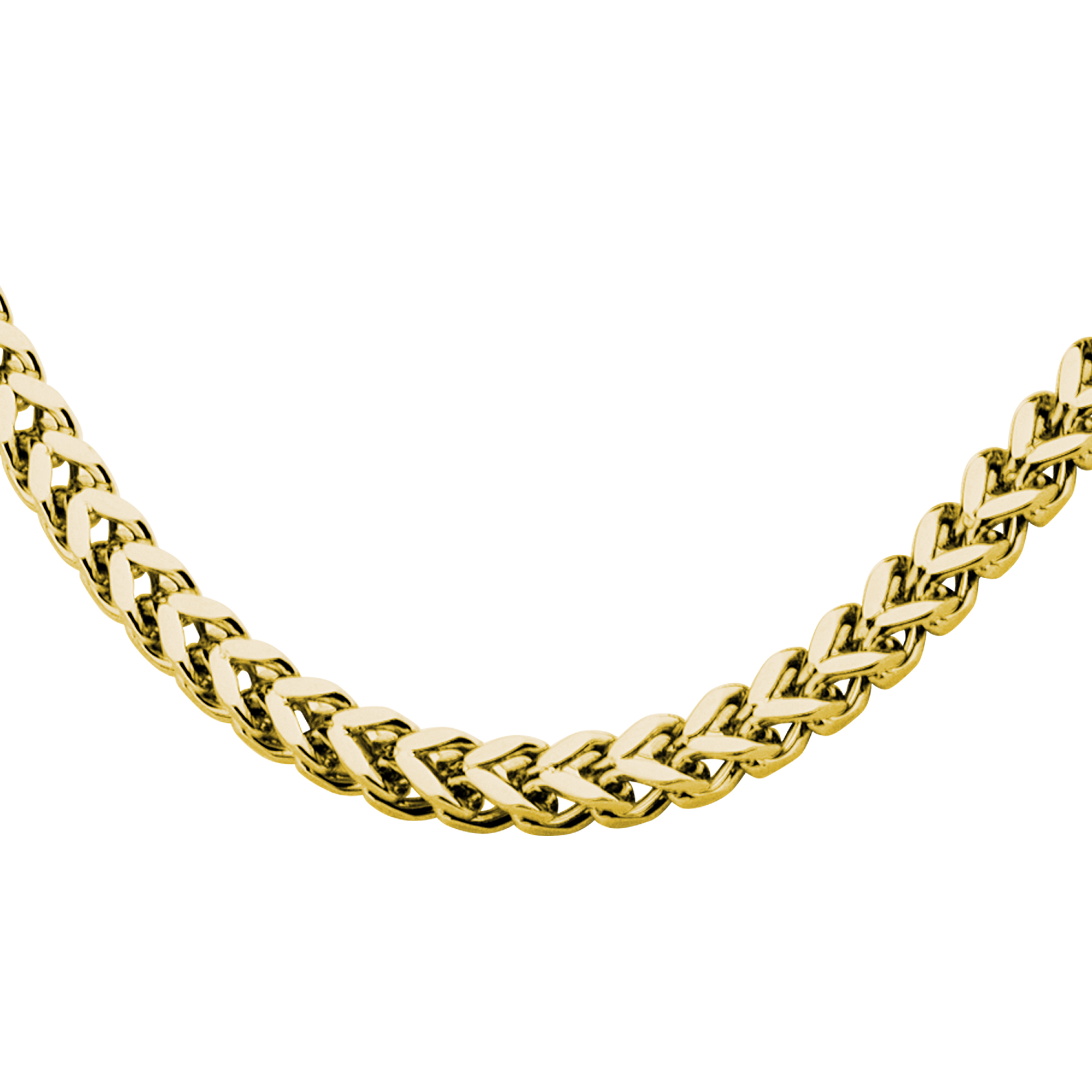 6mm Gold Plated Franco Chain Image 2 Carroll / Ochs Jewelers Monroe, MI