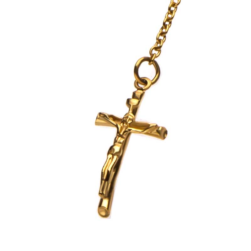 Gold Plated Rosary Chain Necklace Image 4 K. Martin Jeweler Dodge City, KS