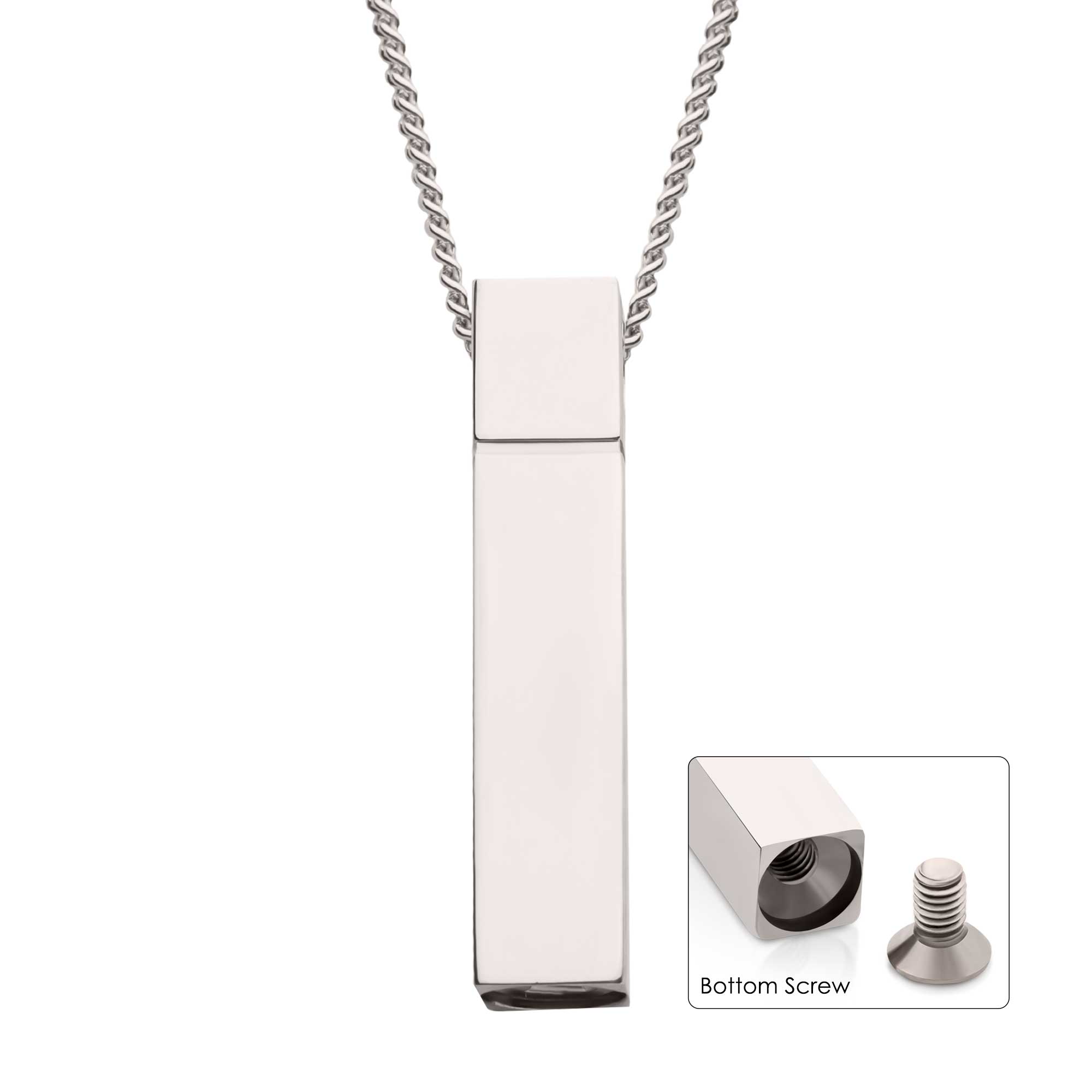 The Keepsake Urn Engravable Pendant with Chain Enchanted Jewelry Plainfield, CT