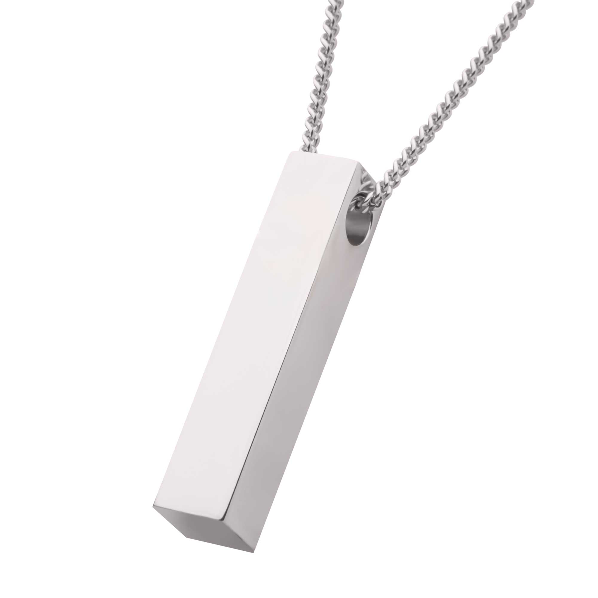The Monolith Engravable Pendant with Chain Image 2 Morin Jewelers Southbridge, MA