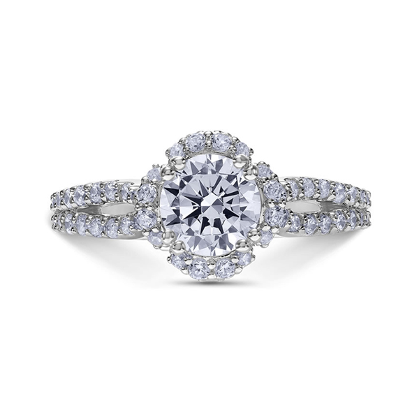 Platinum "Heaven's Gates" Diamond Engagement Ring Alexander's of Atlanta Lawrenceville, GA