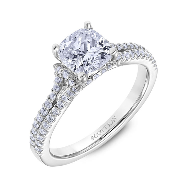 14K "Heaven's Gates" Diamond Engagement Ring Image 2 Alexander's of Atlanta Lawrenceville, GA