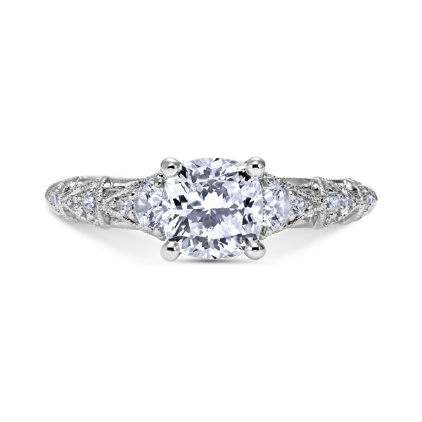 18K "Heaven's Gates" Diamond Engagement Ring Alexander's of Atlanta Lawrenceville, GA