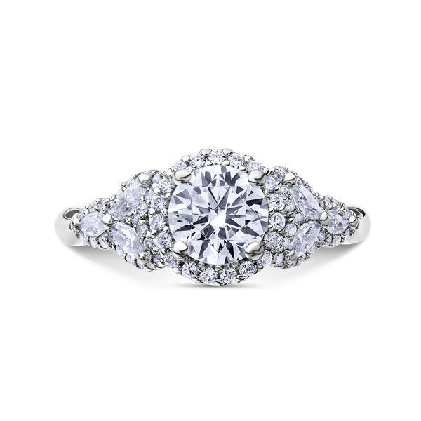 18K "Namaste" Diamond Engagement Ring Alexander's of Atlanta Lawrenceville, GA