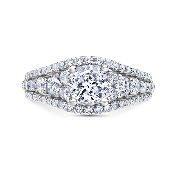 18K "Namaste" Diamond Engagement Ring Alexander's of Atlanta Lawrenceville, GA