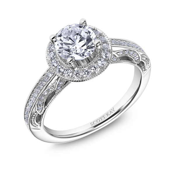 18K "Parisi" Diamond Engagement Ring Image 2 Alexander's of Atlanta Lawrenceville, GA
