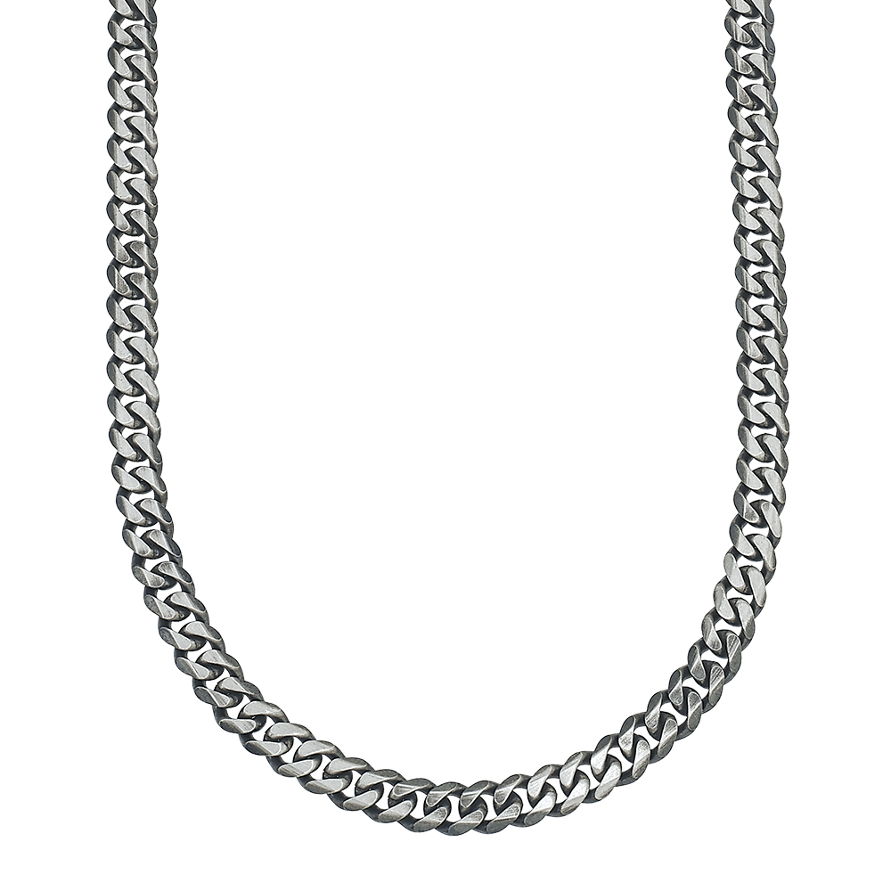 SDC Collection Men's Silver Curb Chain 
