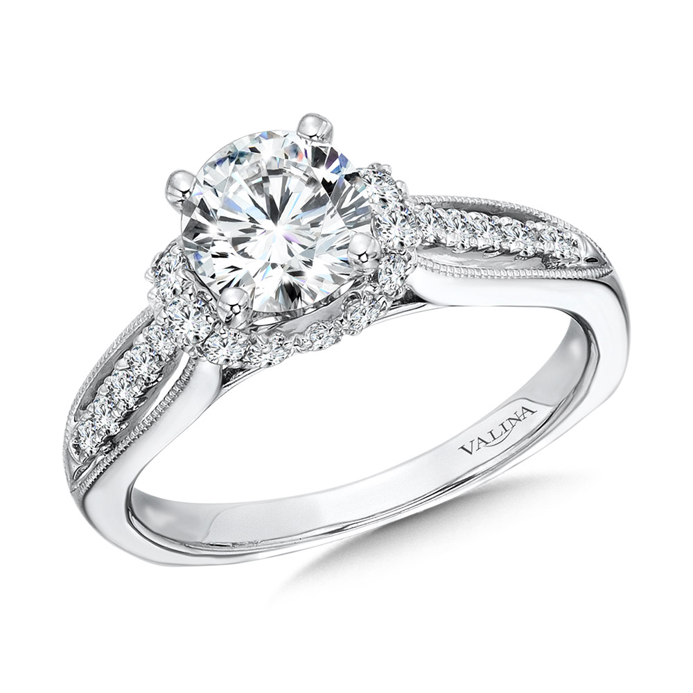 Vintage Milgrain Diamond Engagement Ring Gold Mine Jewelers Jackson, CA