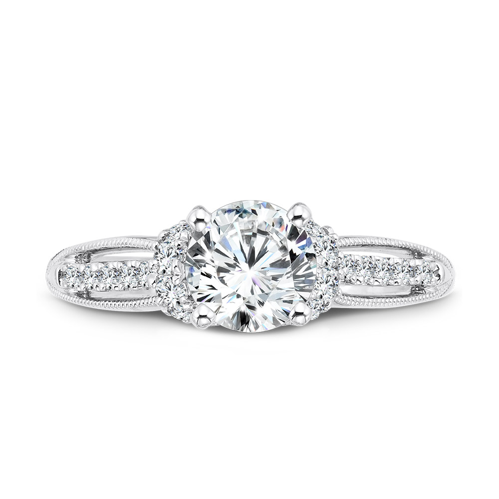 Vintage Milgrain Diamond Engagement Ring Image 3 Gold Mine Jewelers Jackson, CA
