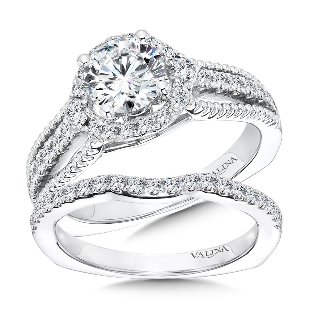 Vintage Diamond Halo Engagement Ring Image 4 Glatz Jewelry Aliquippa, PA