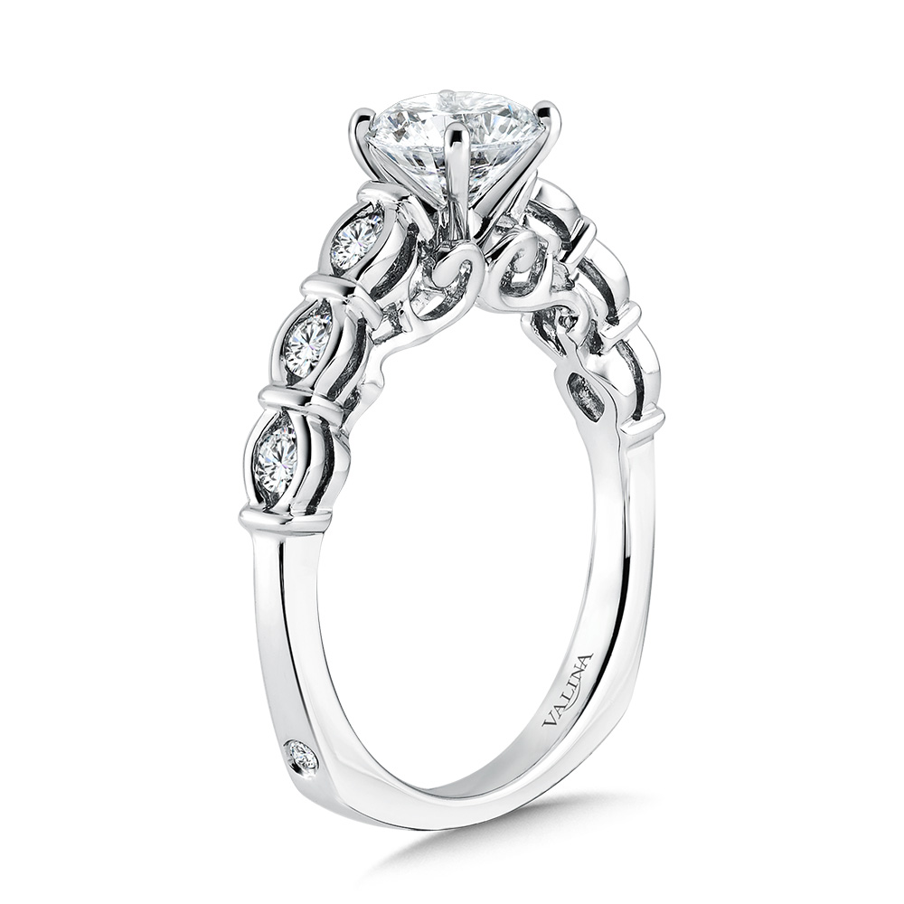 Straight Diamond Engagement Ring Image 2 Gold Mine Jewelers Jackson, CA
