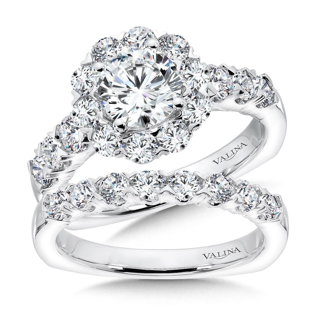 Unique Straight Diamond Wedding Band Image 2 Coughlin Jewelers St. Clair, MI
