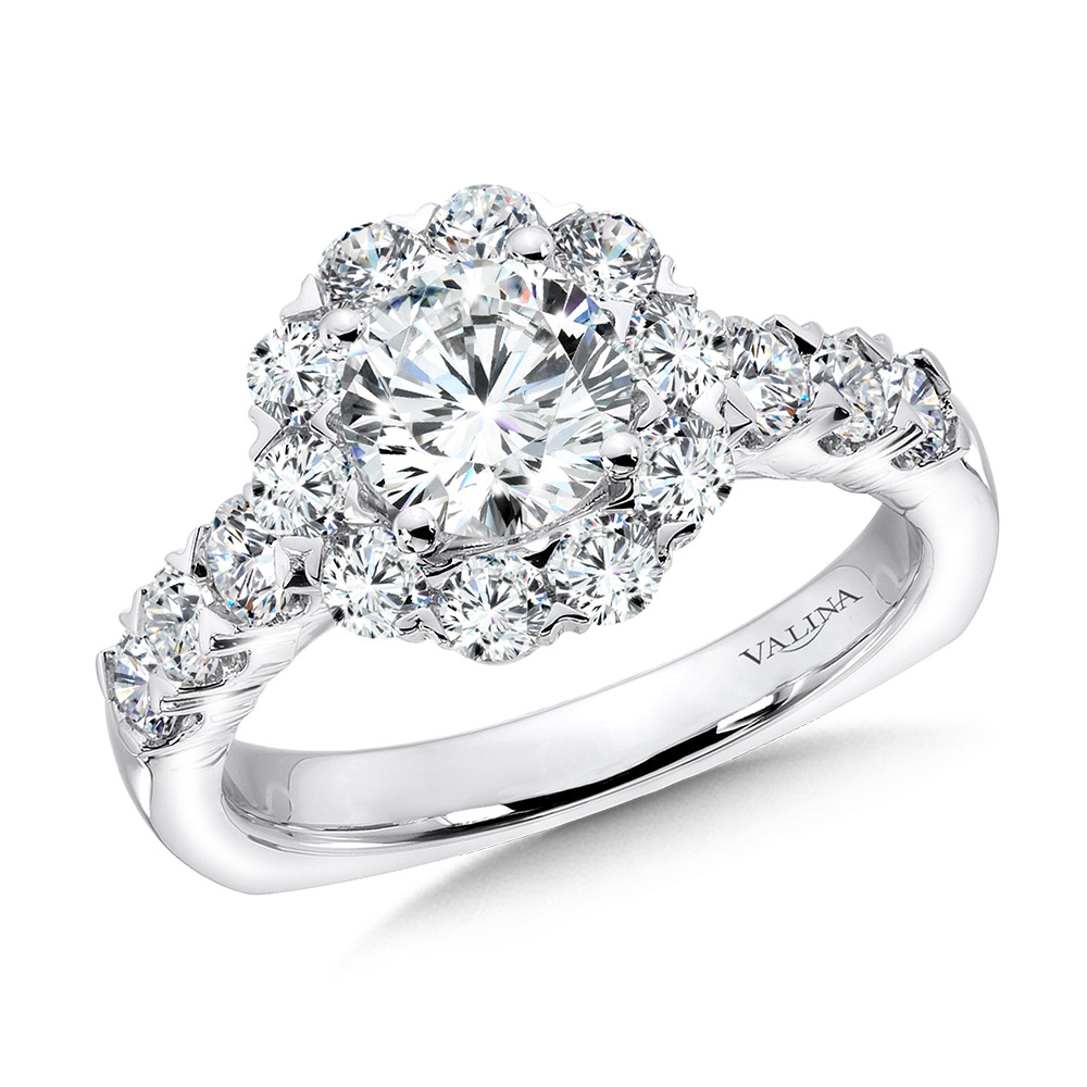 Unique Diamond Halo Engagement Ring Glatz Jewelry Aliquippa, PA