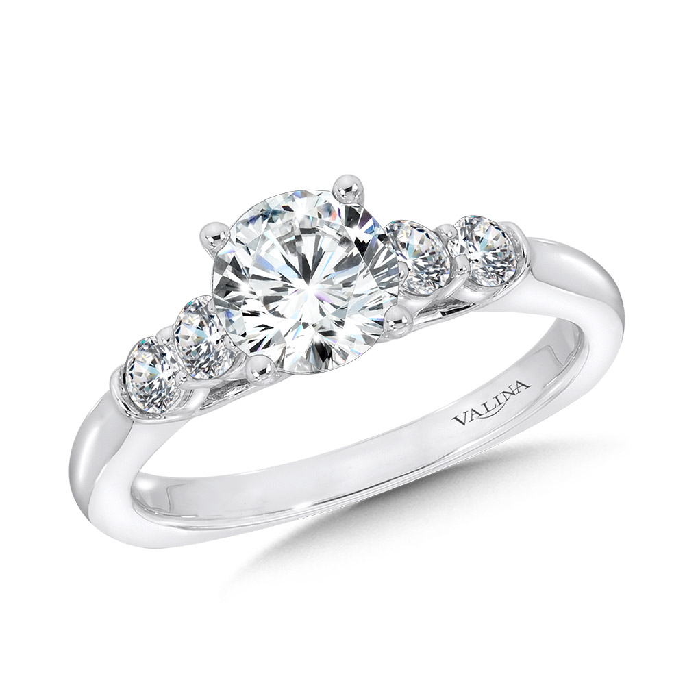 Five-Stone Straight Engagement Ring Coughlin Jewelers St. Clair, MI