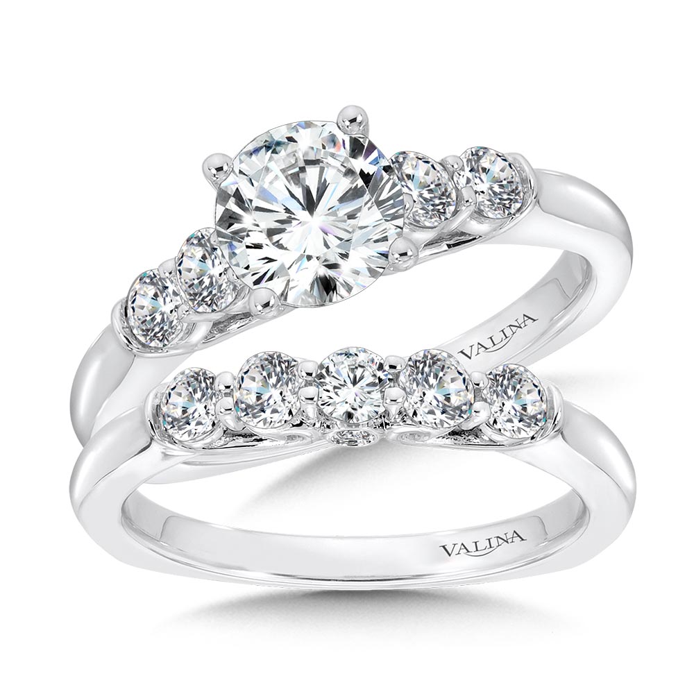 Five-Stone Straight Engagement Ring Image 4 Coughlin Jewelers St. Clair, MI