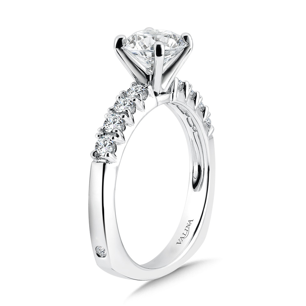 Five-Stone Straight Engagement Ring Image 2 Gold Mine Jewelers Jackson, CA