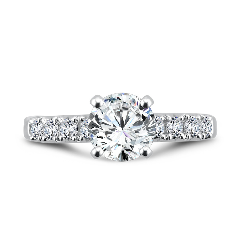 Five-Stone Straight Engagement Ring Image 3 Glatz Jewelry Aliquippa, PA