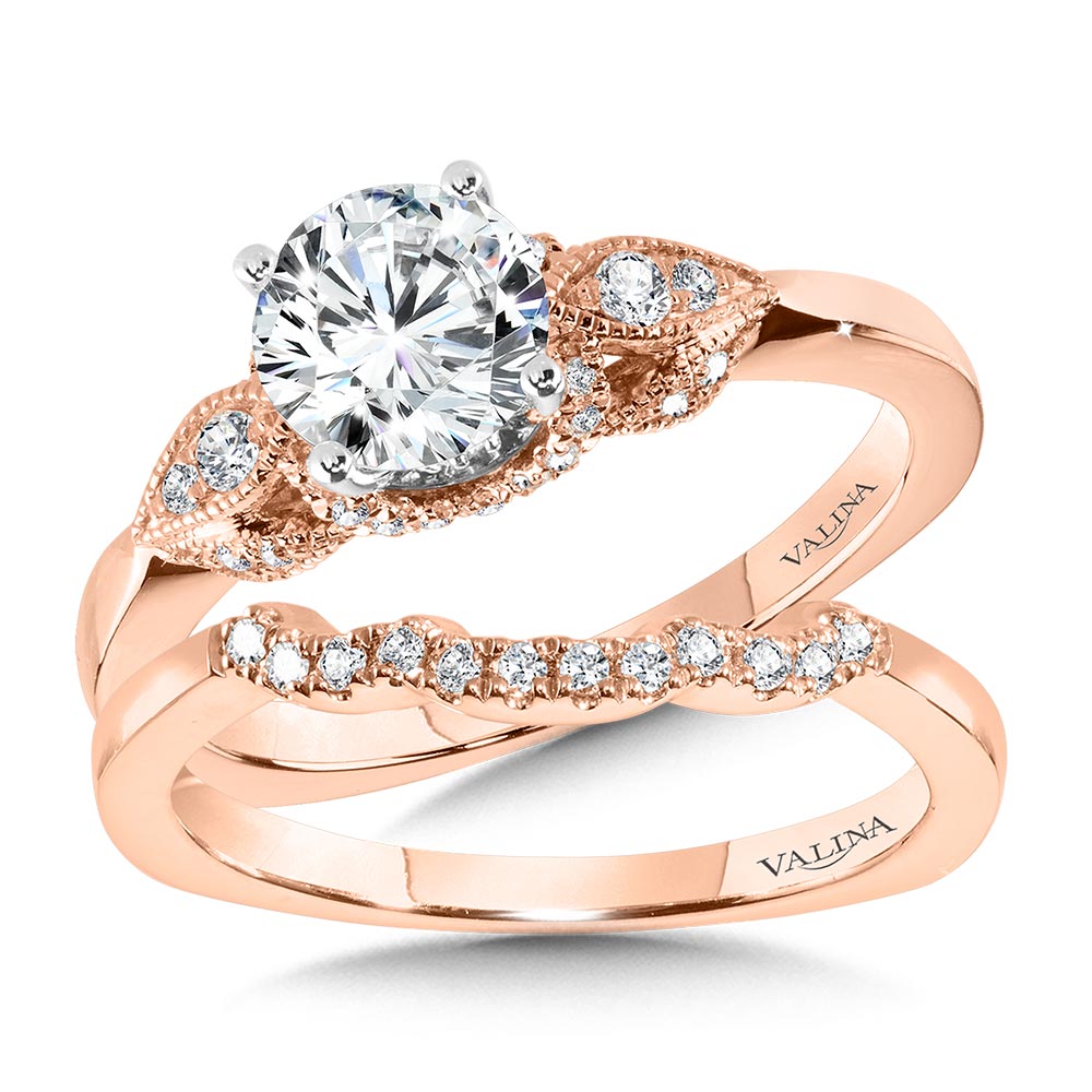 Curved Diamond Wedding Band Image 2 Coughlin Jewelers St. Clair, MI