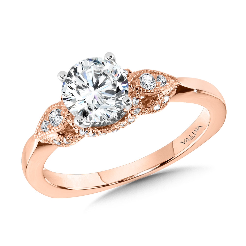 Vintage Milgrain Diamond Engagement Ring Gold Mine Jewelers Jackson, CA