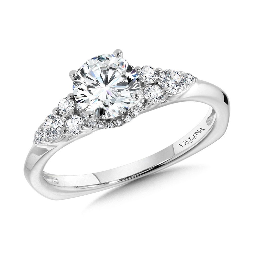Tapered Diamond Engagement Ring Coughlin Jewelers St. Clair, MI
