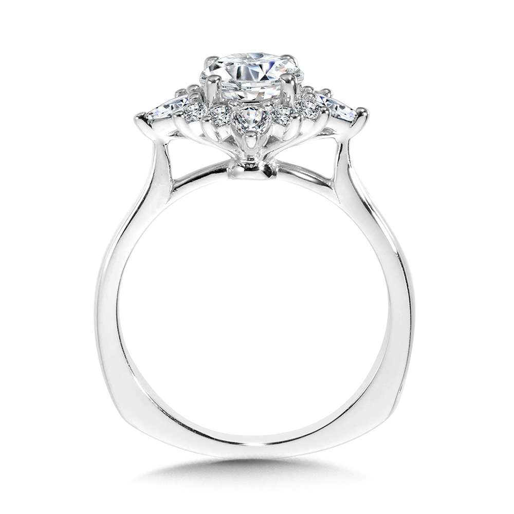 Star Halo Diamond Engagement Ring Image 2 Glatz Jewelry Aliquippa, PA