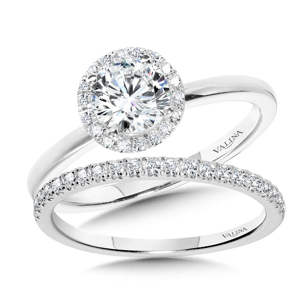 Classic Straight Halo Engagement Ring Image 3 Biondi Diamond Jewelers Aurora, CO