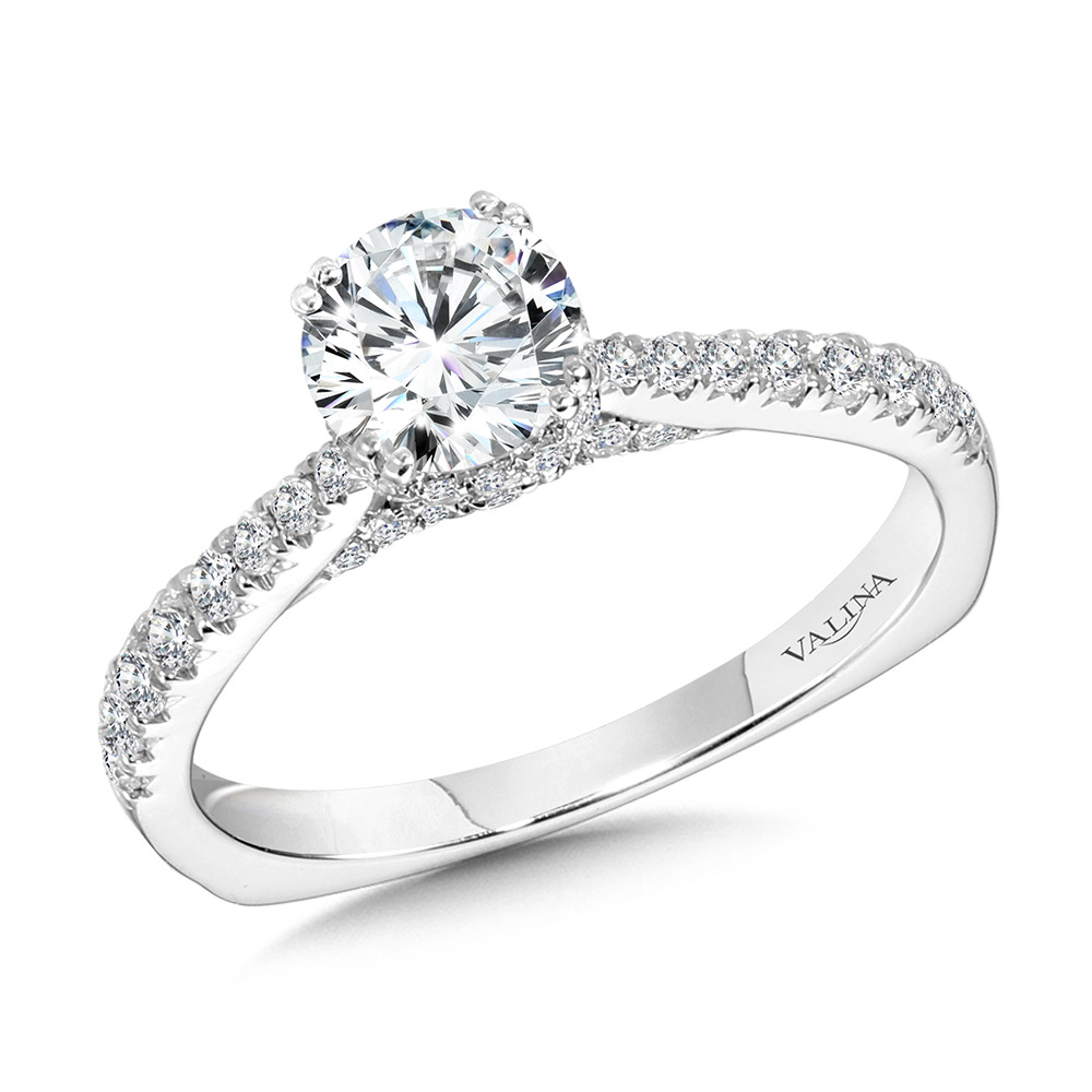 Double-Prong Straight Diamond Engagement Ring Gold Mine Jewelers Jackson, CA