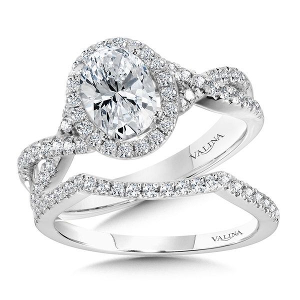 criss cross halo engagement ring