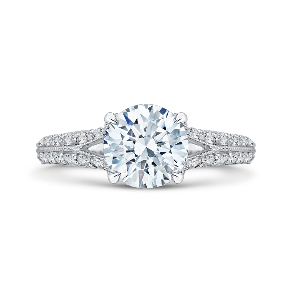 18K White Gold Engagement Ring CA0082EK-37W-1.50 | Engagement Rings ...