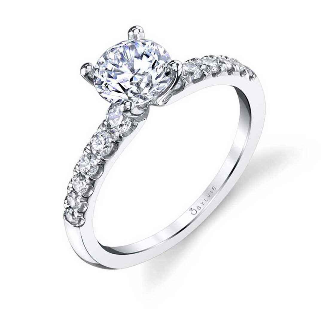 Classic Engagement Ring - Celine Stuart Benjamin & Co. Jewelry Designs San Diego, CA