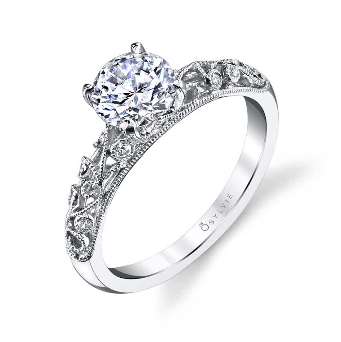 Vintage Inspired Engagement Ring - Elaina SVS Fine Jewelry Oceanside, NY