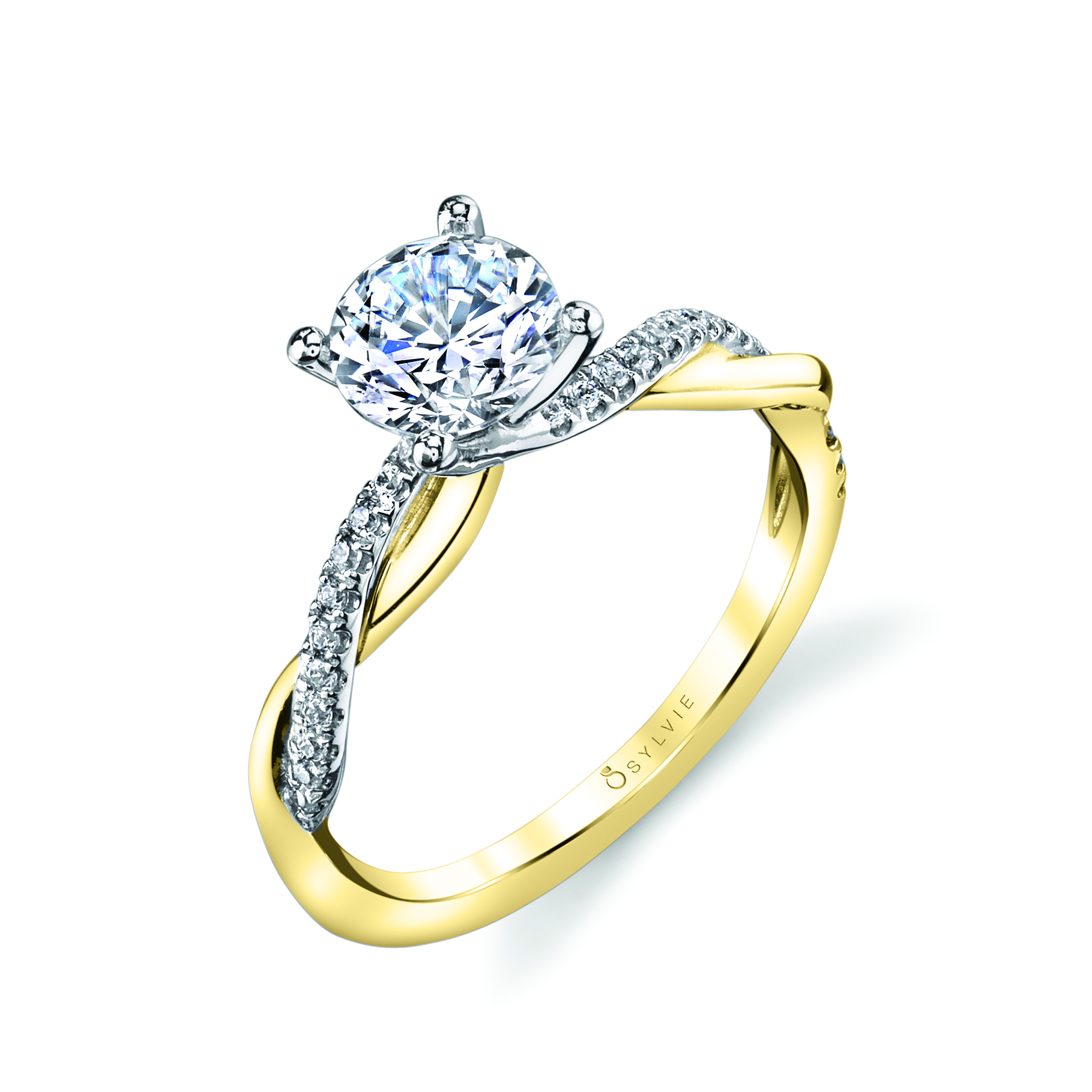 Spiral Engagement Ring - Yasmine Stuart Benjamin & Co. Jewelry Designs San Diego, CA