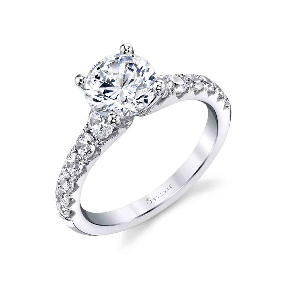 Classic Engagement Ring - Anais Stuart Benjamin & Co. Jewelry Designs San Diego, CA