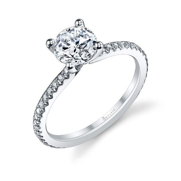 Classic Engagement Ring - Adorlee Stuart Benjamin & Co. Jewelry Designs San Diego, CA