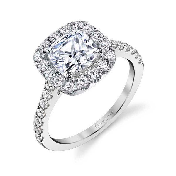 Classic Engagement Ring with Halo - Jacalyn Castle Couture Fine Jewelry Manalapan, NJ