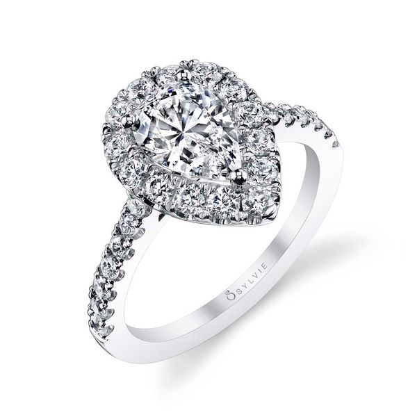 Classic Engagement Ring with Halo - Jacalyn Stuart Benjamin & Co. Jewelry Designs San Diego, CA